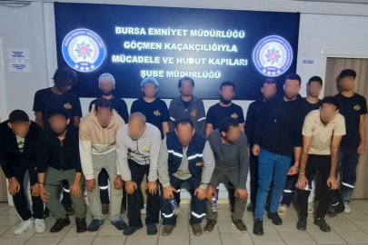 Bursa’da kaçak göçmen operasyonu