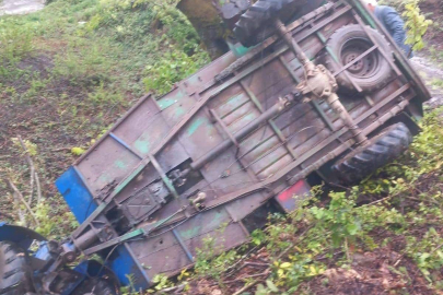 Ordu'da patpat devrildi: 1 ölü