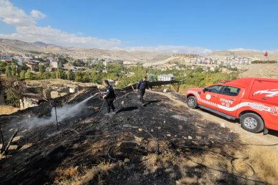 Malatya’nın Darende ilçesinde ot yangını