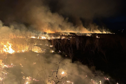 Susurluk’ta arazi yangınına hızlı müdahale