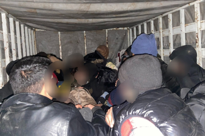 Göçmen kaçakçılığı operasyonu: 75 kaçak göçmen yakalandı