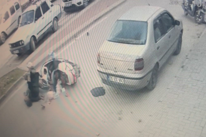 İnegöl'de motosiklet yaya kadına çarptı: 2 yaralı