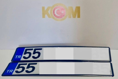 Samsun’da aracına sahte plaka takan şahıs yakalandı