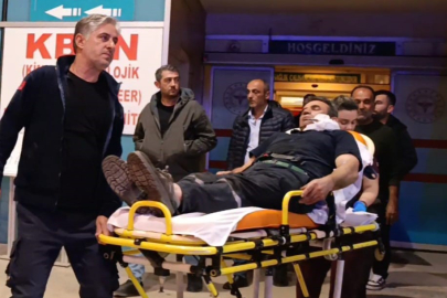 Kömürleri indirirken yüzüne demir saplandı