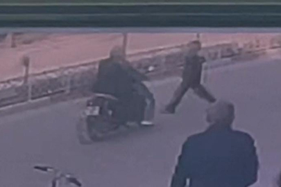 Motosikletin çarptığı kadın yaralandı