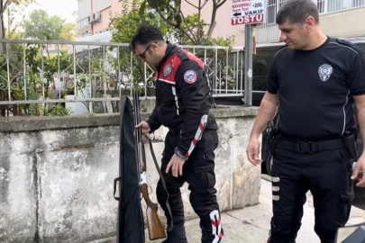 Bursa'da 'huzur' uygulamasında av tüfeği çıktı