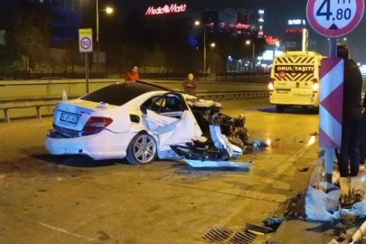 Bursa’da önce direğe ardından minibüse çarparak savruldu: 6 yaralı