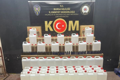 Bursa’da kaçak alkol operasyonu