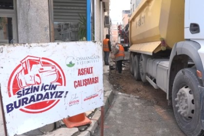 Osmangazi’de eski asfaltlar yenileniyor