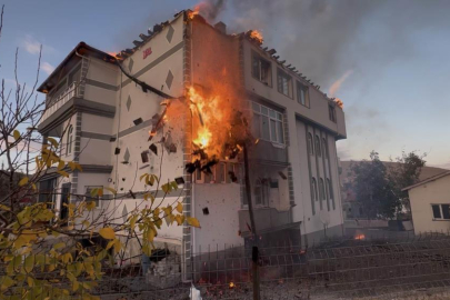 Müstakil evde çıkan yangın paniğe neden oldu