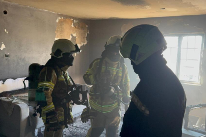 Çocuklar sobayı devirdi, facianın eşiğinden dönüldü