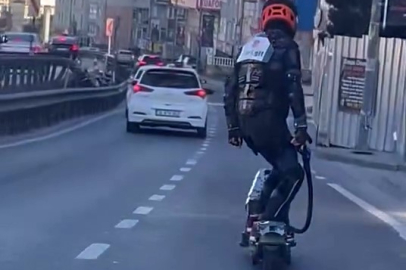 E5’de sıra dışı scooter yolculuğu