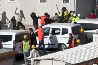 İnşaat işçileri arasında taşlı sopalı kavga