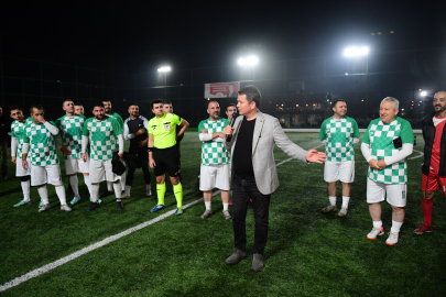 Başkan Aydın sahada, takımlar coşkuda