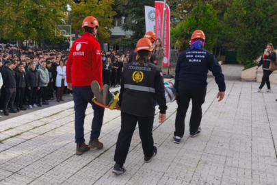 Bursa'da deprem tatbikatı