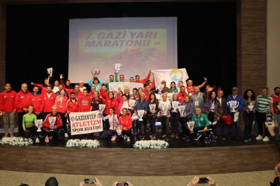 7. Gazi Yarı Maratonu’nda ödüller sahiplerini buldu