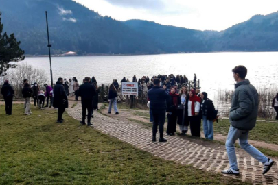 Abant Gölü’ne ziyaretçi akını