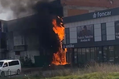 Bursa’da elektrik panosundan çıkan yangın iş yerine sıçradı