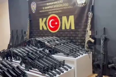Bursa'da kaçak silah operasyonu
