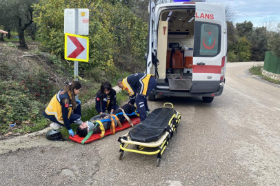 Bursa'da bisikletli sürücü faciadan döndü