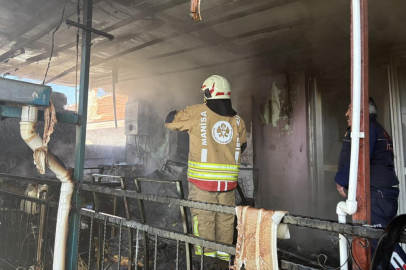 Müstakil evde çıkan yangın paniğe neden oldu