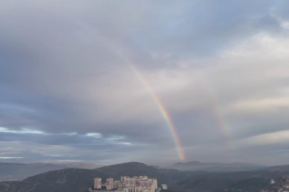 Bursa semalarında gökkuşağı oluştu