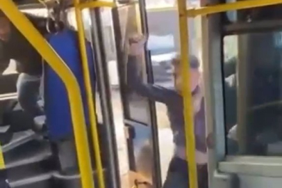 Nilüfer’de otobüsü satırla bastı