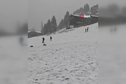 Ayder Yaylası beyaza büründü