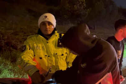 Sürücü değişikliği polisin gözünden kaçmadı