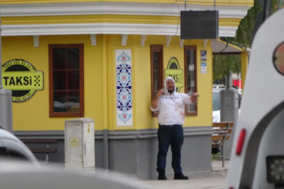Taksi durağını basan şahıs etkisiz hale getirildi