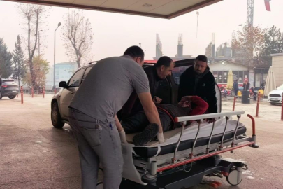 Bursa'da devrilen suntaların altında kaldı