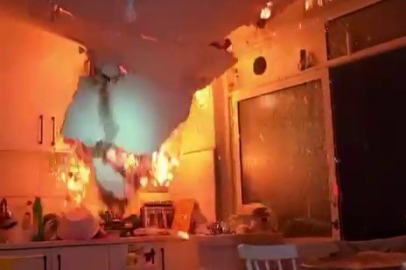 Bursa'da itfaiye ekipleri ölümden döndü... O anlar kameraya yansıdı