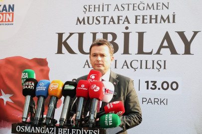 Osmangazi’de Şehit Kubilay anıtı açıldı