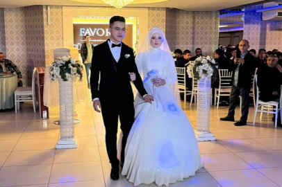 Bursa'da sosyal medyada gündem olan çift dünyaevine girdi