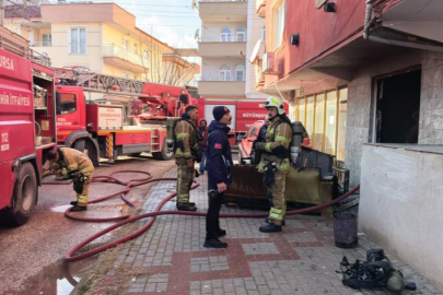 Bursa'da apartman dairesinde yangın