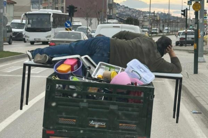 Bursa'da tehlikeli yolculuk kamerada
