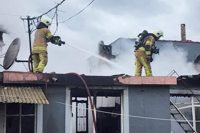 Bursa'da müstakil evde yangın paniği
