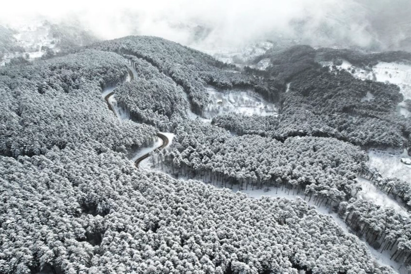 Uludağ'ın virajları görsel şölene dönüştü