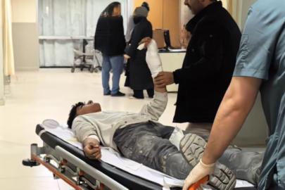 Bursa'da cam kırıldı, çırak ağır yaralandı