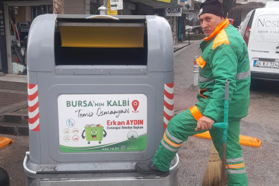 Osmangazi’de Avrupa standartlarında modern çöp konteynerleri