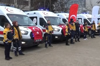 Bakanlıktan Bursa'ya 17 adet yeni 112 acil ambulansı