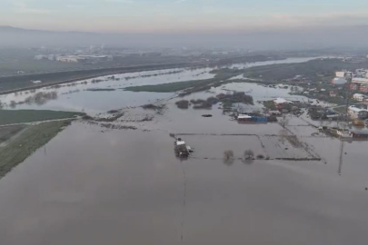 Bursa'da binlerce dekar ekili alan sular altında