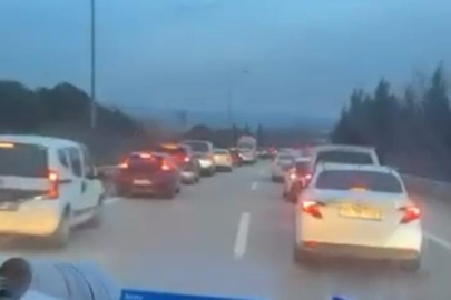 Bursa'da yoğun trafikte, fermuar sistemi takdir topladı