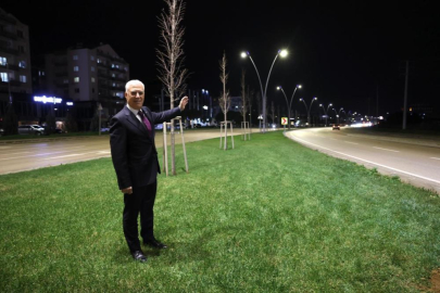 Çalı yolu Büyükşehir'le aydınlandı
