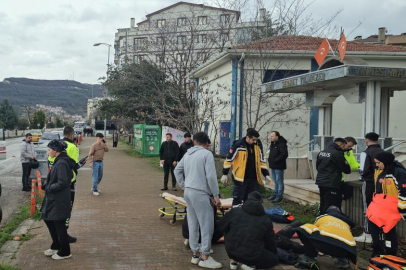 Motosiklet ile otomobil çarpıştı: 2 yaralı