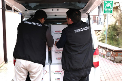 Ramazan öncesi Osmangazi’de erzak yardımları başladı