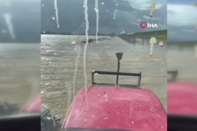 Bursa'da sağanak yağış tarımı vurdu