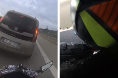 Bursa'da korkutan kaza: Çarptığı araca girdi