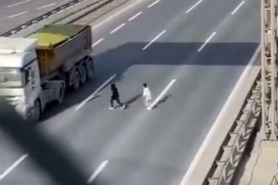 TEM Otoyolu'nda tehlikeli yolculuk