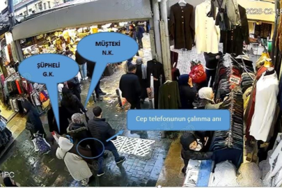 Bursa’da yankesicinin el çabukluğu izleyenleri şoke etti